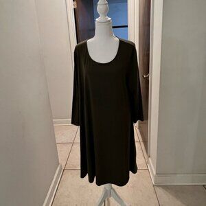 Soho New York & co olive green t shirt dress size xl